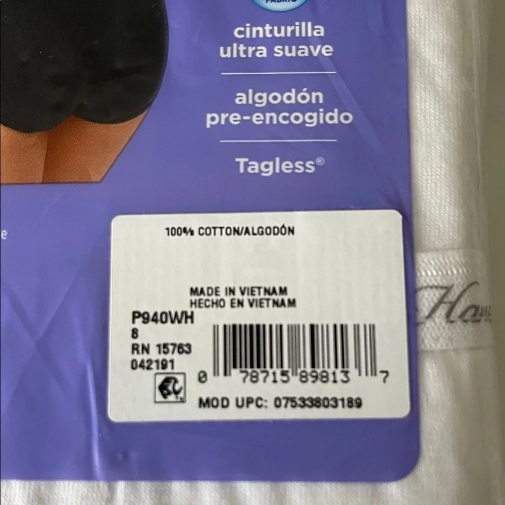 Hanes White Cotton Briefs Pack,14 total briefs - Picture 2 of 3